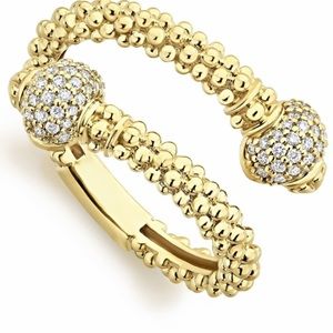 Lagos CAVIAR GOLD
Diamond Ball Wrap Ring size 7